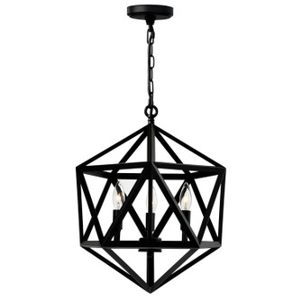 Amazon Three Light Pendant in Black (401|9641P17-3-101)