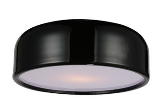 Campton Three Light Flush Mount in Black (401|9688C19-3-171)