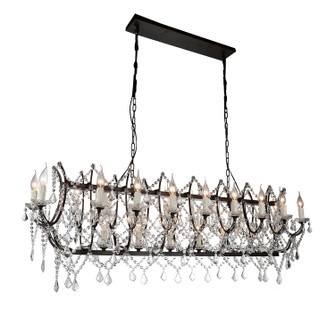 Phraya 24 Light Chandelier in Dark Brown (401|9910P58-24-200)