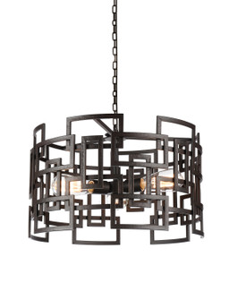 Litani Three Light Chandelier in Brown (401|9913P19-3-205)