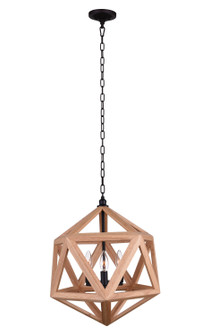 Lante Three Light Pendant in Black (401|9945P17-3-101)