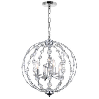 Esia Four Light Chandelier in Chrome (401|9970P19-4-601)