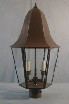 Iris Two Light Post Mount in Dark Copper (265|15312DCSS)
