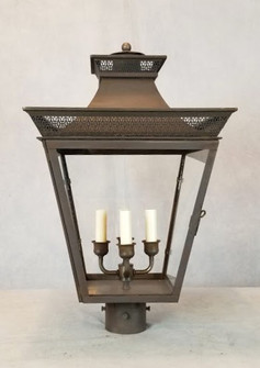Bernard Four Light Post Mount in Dark Copper (265|42532DCC)