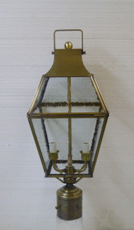 Coachmen Two Light Post Mount in Antique Brass (265|53822ABC)