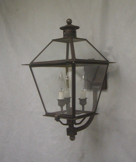 Kojan Three Light Wall Mount in Dark Brass (265|91421DBC)