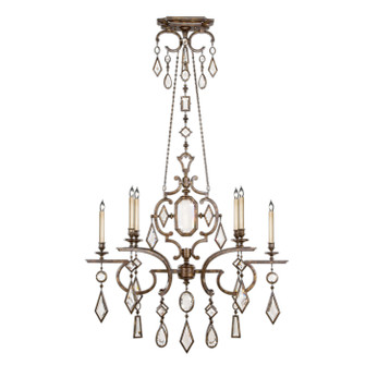 Encased Gems Six Light Chandelier in Bronze (48|708940-3ST)