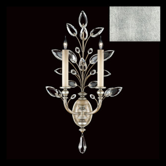 Crystal Laurel Two Light Wall Sconce in Silver Leaf (48|759750-SF4)