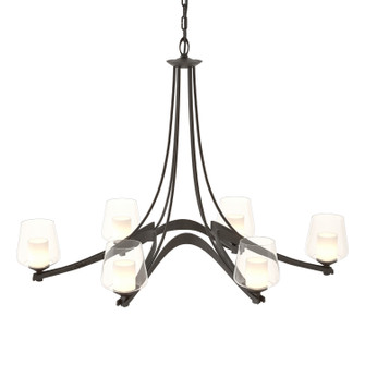 Ribbon Six Light Chandelier in Oil Rubbed Bronze (39|104116-SKT-14-ZU0291)