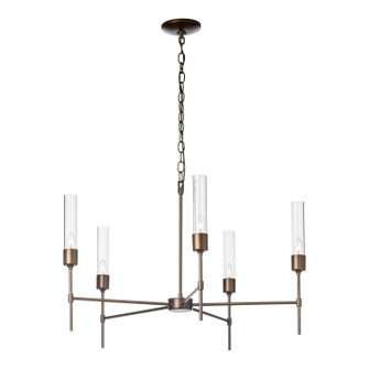 Vela Five Light Chandelier in Oil Rubbed Bronze (39|105045-SKT-14-FD0611)