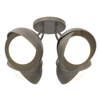 Brooklyn Four Light Semi-Flush Mount in Dark Smoke (39|121376-SKT-07-07-GG0711)