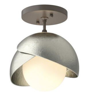 Brooklyn One Light Semi-Flush Mount in Dark Smoke (39|121377-SKT-07-85-GG0711)