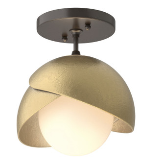 Brooklyn One Light Semi-Flush Mount in Oil Rubbed Bronze (39|121377-SKT-14-86-GG0711)