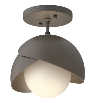 Brooklyn One Light Semi-Flush Mount in Natural Iron (39|121377-SKT-20-07-GG0711)