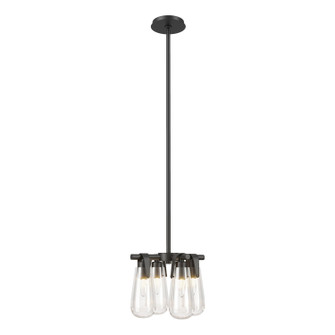 Eos Four Light Semi-Flush/Pendant in Black (39|131062-SKT-MULT-10-ZM0718)