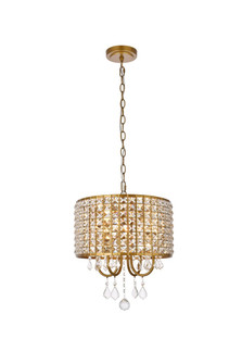 Elise Four Light Pendant in brass (173|LD713D14BR)