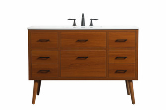 Boise Single Bathroom Vanity in Teak (173|VF41048MTK)