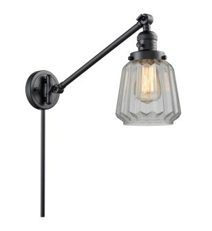 Franklin Restoration LED Swing Arm Lamp in Matte Black (405|237-BK-G142-LED)