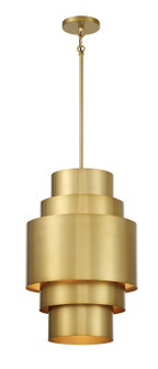 Spyglass Terrace Three Light Pendant in Soft Brass (7|2533-695)