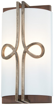 Yorkville by Robin Baron Two Light Wall Sconce in Aged Darkwood w/Silver Patina (7|2692-115)