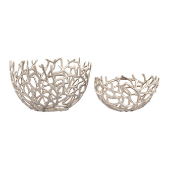 Coral Bowl in Silver (45|S0807-8744/S2)