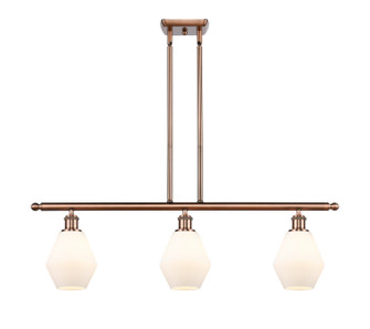 Ballston Three Light Island Pendant in Antique Copper (405|516-3I-AC-G651-6)