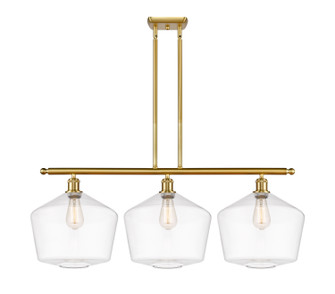 Ballston Three Light Island Pendant in Satin Gold (405|516-3I-SG-G652-12)