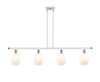 Ballston Four Light Island Pendant in White Polished Chrome (405|516-4I-WPC-G651-6)