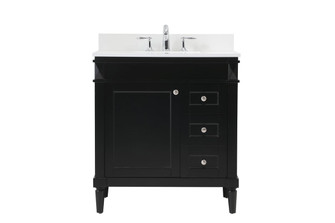 Bennett Single Bathroom Vanity in Black (173|VF31832BK-BS)