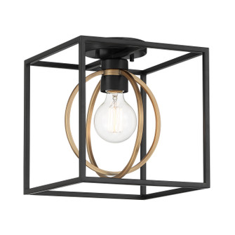 Kew Gardens One Light Semi Flush Mount in Matte Black (43|D276M-SF-MB)