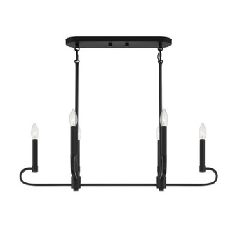 Summit Six Light Island Pendant in Matte Black (43|D269C-IS-MB)