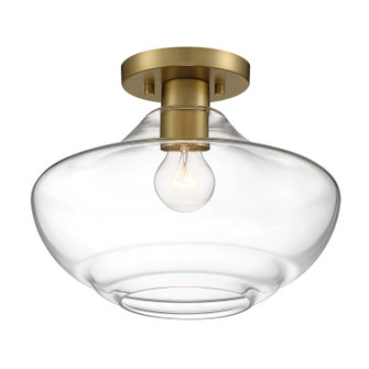 Emma One Light Semi Flush Mount in Brushed Gold (43|D249M-SF-BG)