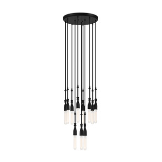 Louise 11 Light Chandelier in Matte Black (43|D231M-11CH-MB)