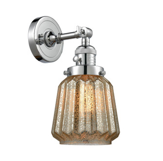 Franklin Restoration LED Wall Sconce in Polished Chrome (405|203SW-PC-G146-LED)