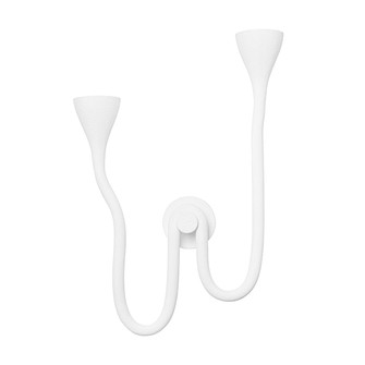 Anastasia Two Light Wall Sconce in Gesso White (68|406-02-GSW)