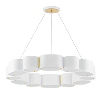 Opal 12 Light Chandelier in Soft White/Vintage Brass (68|393-30-SWH/VB)