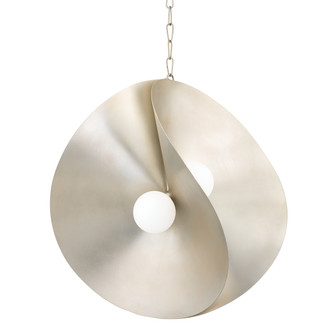 Peony LED Pendant in Warm Silver Leaf (68|330-30-WSL)
