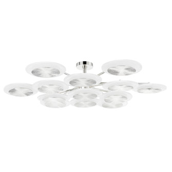 Topaz LED Semi Flush Mount in Polished Nickel (68|328-57-PN)