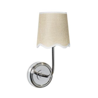 Ariel One Light Wall Sconce in Polished Nickel (400|15-1167PN)