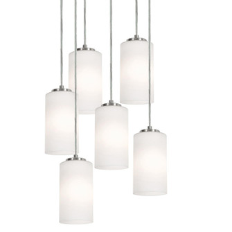 Leo Six Light Pendant in Satin Nickel (162|LEOP04MBSNRND6)
