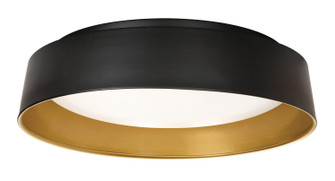 Duncan LED Flush Mount in Black and Gold (162|DUNF15LAJUDBKGD)