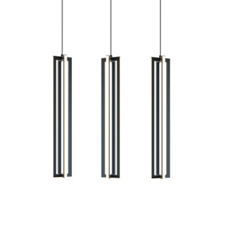 Cass LED Linear Pendant in Black (162|CSSP24L30D1BKLNR3)