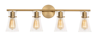 Amanda Four Light Vanity in Satin Brass (162|AMDV3310MBSB)