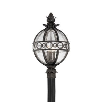 Campanile Three Light Post Lantern in French Iron (67|P5006-FRN)