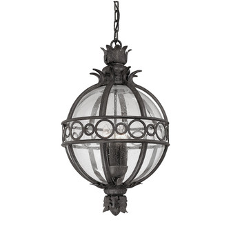Campanile Three Light Hanging Lantern in French Iron (67|F5008-FRN)