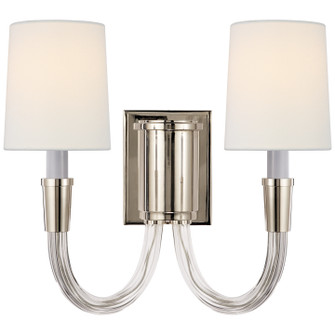 Vivian Two Light Wall Sconce in Polished Nickel (268|TOB 2033PN-L)