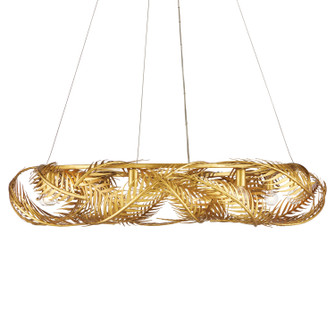 Queenbee Palm Collection Eight Light Chandelier in Contemporary Gold Leaf/Painted Contemporary Gold (142|9000-0937)