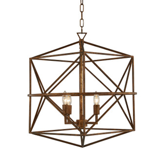 Paola Four Light Chandelier in Aged Gold (374|H7212-4)