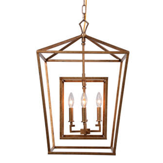 Mattea Four Light Chandelier in Antique Gold (374|H6125S-4AG)