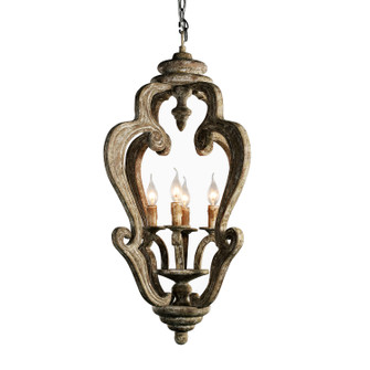 Oriana Four Light Chandelier in Washed White (374|H5110-4)